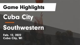 Cuba City  vs Southwestern  Game Highlights - Feb. 12, 2022