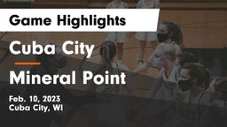 Cuba City  vs Mineral Point  Game Highlights - Feb. 10, 2023