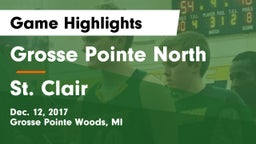 Grosse Pointe North  vs St. Clair  Game Highlights - Dec. 12, 2017
