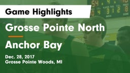 Grosse Pointe North  vs Anchor Bay  Game Highlights - Dec. 28, 2017