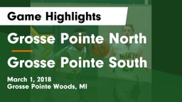 Grosse Pointe North  vs Grosse Pointe South Game Highlights - March 1, 2018