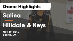 Salina  vs Hilldale & Keys Game Highlights - Nov 19, 2016