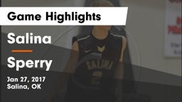 Salina  vs Sperry  Game Highlights - Jan 27, 2017