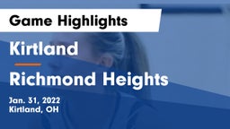 Kirtland  vs Richmond Heights  Game Highlights - Jan. 31, 2022