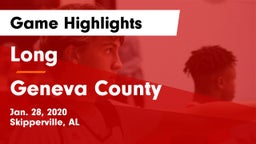 Long  vs Geneva County  Game Highlights - Jan. 28, 2020