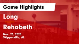 Long  vs Rehobeth  Game Highlights - Nov. 23, 2020