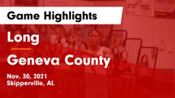 Long  vs Geneva County  Game Highlights - Nov. 30, 2021
