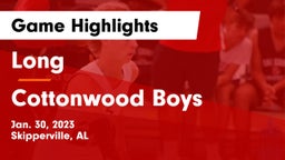 Long  vs Cottonwood  Boys Game Highlights - Jan. 30, 2023