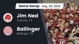 Recap: Jim Ned  vs. Ballinger  2020