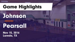 Johnson  vs Pearsall  Game Highlights - Nov 15, 2016