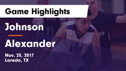Johnson  vs Alexander  Game Highlights - Nov. 25, 2017