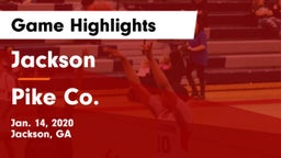 Jackson  vs Pike Co.  Game Highlights - Jan. 14, 2020