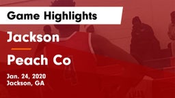 Jackson  vs Peach Co  Game Highlights - Jan. 24, 2020