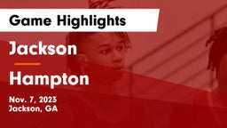 Jackson  vs Hampton  Game Highlights - Nov. 7, 2023