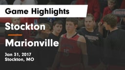 Stockton  vs Marionville  Game Highlights - Jan 31, 2017