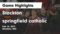 Stockton  vs springfield catholic Game Highlights - Feb 16, 2017