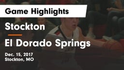 Stockton  vs El Dorado Springs  Game Highlights - Dec. 15, 2017
