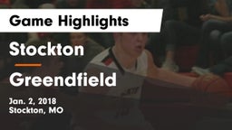 Stockton  vs Greendfield  Game Highlights - Jan. 2, 2018