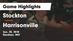 Stockton  vs Harrisonville  Game Highlights - Jan. 20, 2018