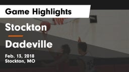 Stockton  vs Dadeville  Game Highlights - Feb. 13, 2018