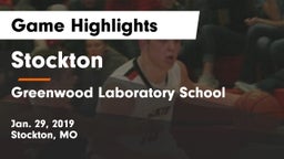 Stockton  vs Greenwood Laboratory School  Game Highlights - Jan. 29, 2019