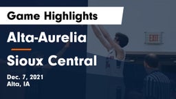 Alta-Aurelia  vs Sioux Central  Game Highlights - Dec. 7, 2021