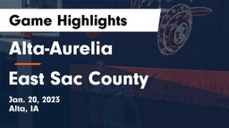 Alta-Aurelia  vs East Sac County  Game Highlights - Jan. 20, 2023