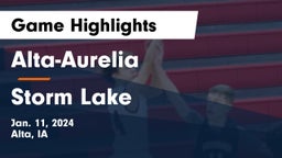 Alta-Aurelia  vs Storm Lake  Game Highlights - Jan. 11, 2024