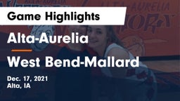 Alta-Aurelia  vs West Bend-Mallard  Game Highlights - Dec. 17, 2021
