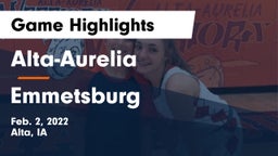 Alta-Aurelia  vs Emmetsburg  Game Highlights - Feb. 2, 2022