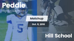 Matchup: Peddie  vs. Hill School 2016