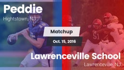 Matchup: Peddie  vs. Lawrenceville School 2016
