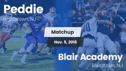 Matchup: Peddie  vs. Blair Academy 2016