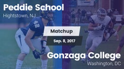 Matchup: Peddie School vs. Gonzaga College  2017