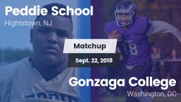 Matchup: Peddie School vs. Gonzaga College  2018
