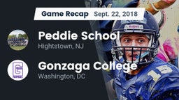 Recap: Peddie School vs. Gonzaga College  2018