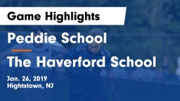 Peddie School vs The Haverford School Game Highlights - Jan. 26, 2019