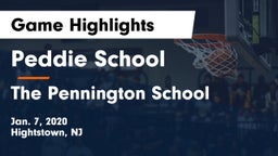 Peddie School vs The Pennington School Game Highlights - Jan. 7, 2020