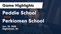 Peddie School vs Perkiomen School Game Highlights - Jan. 28, 2020