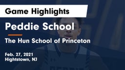Peddie School vs The Hun School of Princeton Game Highlights - Feb. 27, 2021