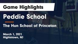 Peddie School vs The Hun School of Princeton Game Highlights - March 1, 2021