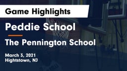 Peddie School vs The Pennington School Game Highlights - March 3, 2021