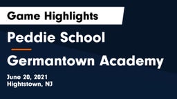 Peddie School vs Germantown Academy Game Highlights - June 20, 2021