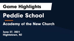 Peddie School vs Academy of the New Church  Game Highlights - June 27, 2021