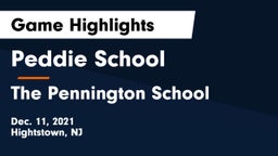 Peddie School vs The Pennington School Game Highlights - Dec. 11, 2021