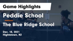 Peddie School vs The Blue Ridge School Game Highlights - Dec. 18, 2021