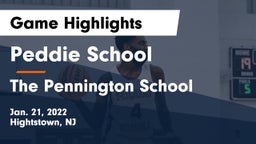Peddie School vs The Pennington School Game Highlights - Jan. 21, 2022