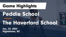 Peddie School vs The Haverford School Game Highlights - Jan. 22, 2022