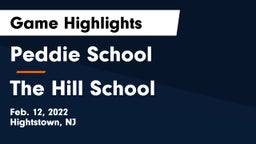 Peddie School vs The Hill School Game Highlights - Feb. 12, 2022