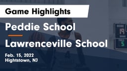 Peddie School vs Lawrenceville School Game Highlights - Feb. 15, 2022